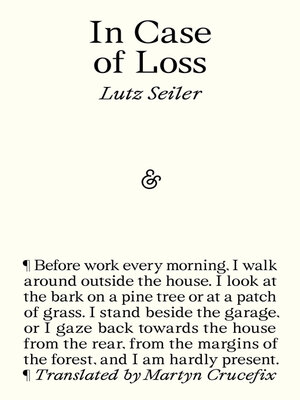 cover image of In Case of Loss